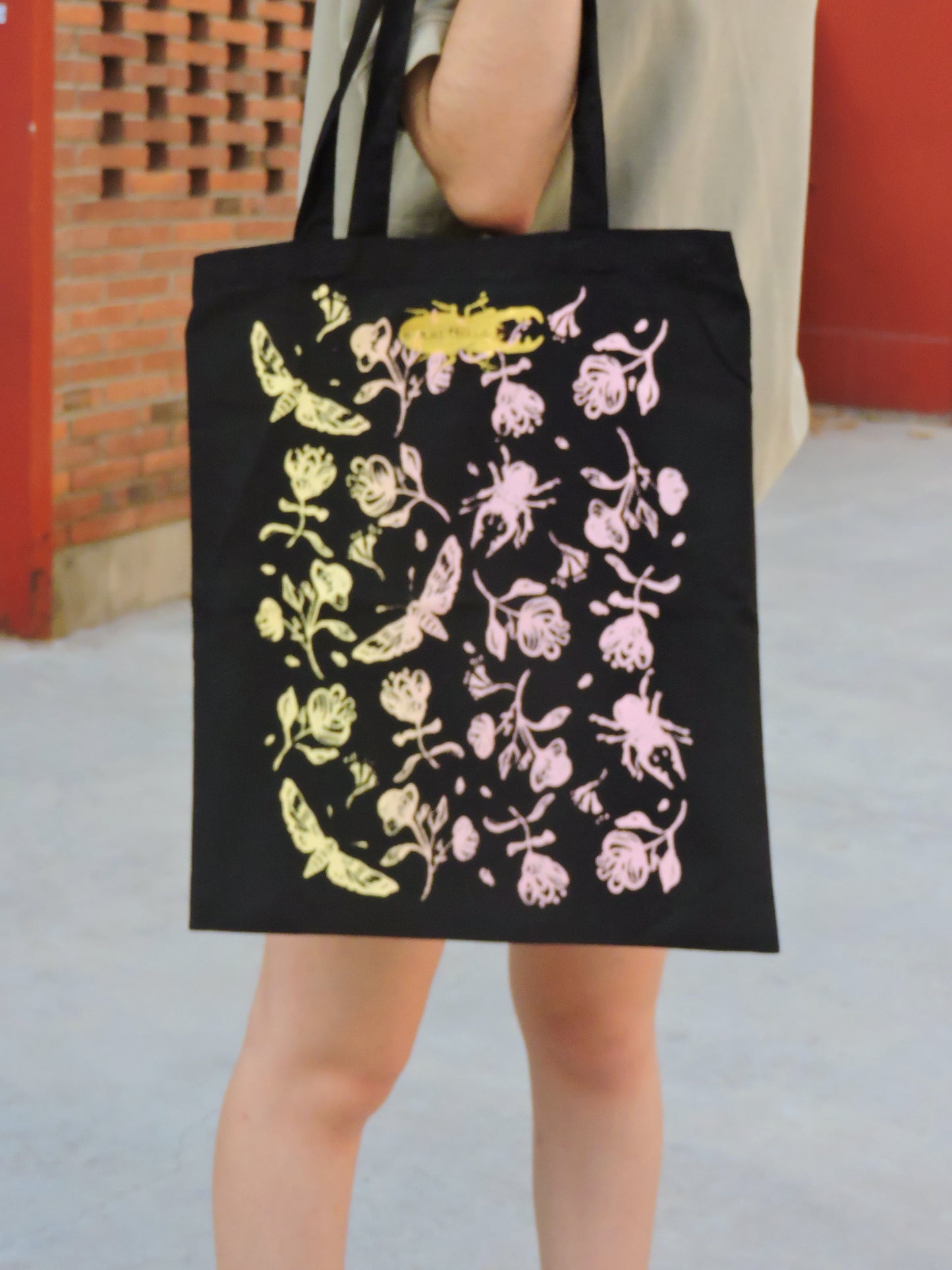 Bolsa tote bag blue insect