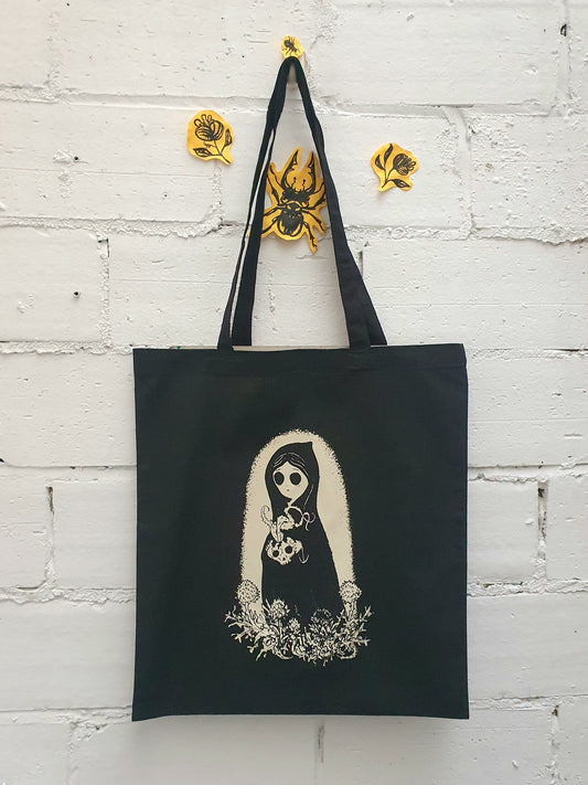 Bolsa tela tote bag Niña & Calavera