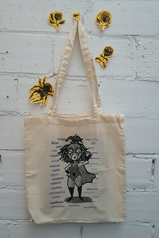 Bolsa tela tote bag Mujer Luchadora Libre!!