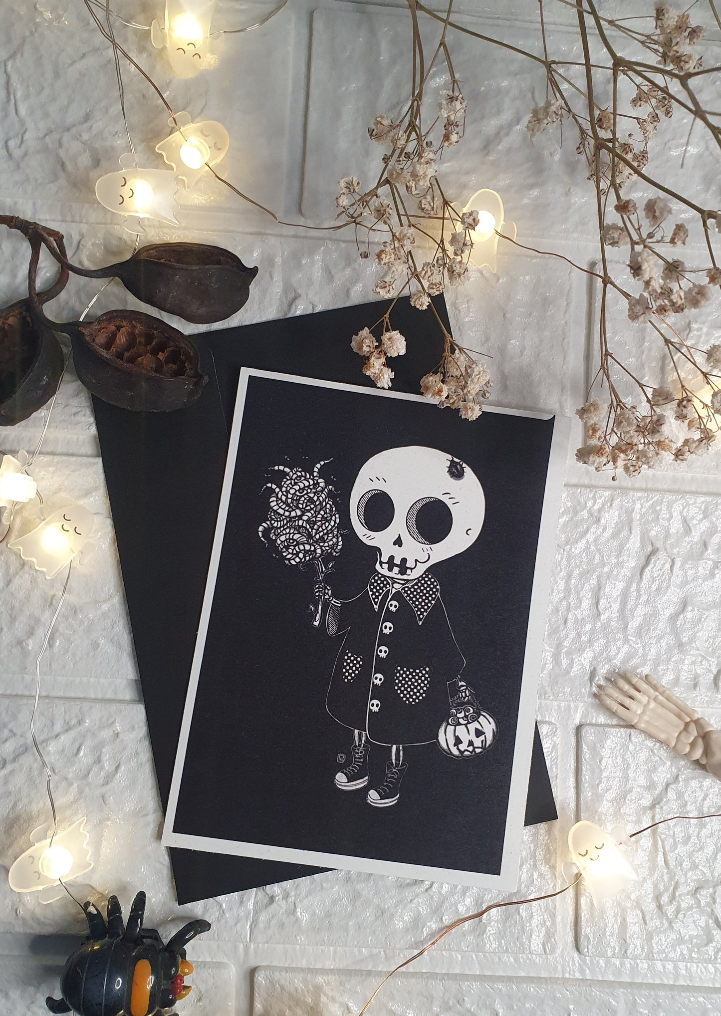 Postales Halloween ilustradas – Edición Print