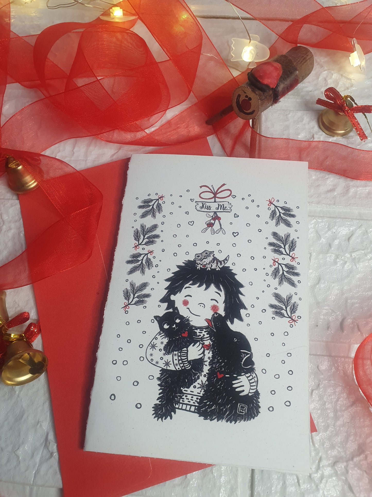 Postales Navideñas ilustradas