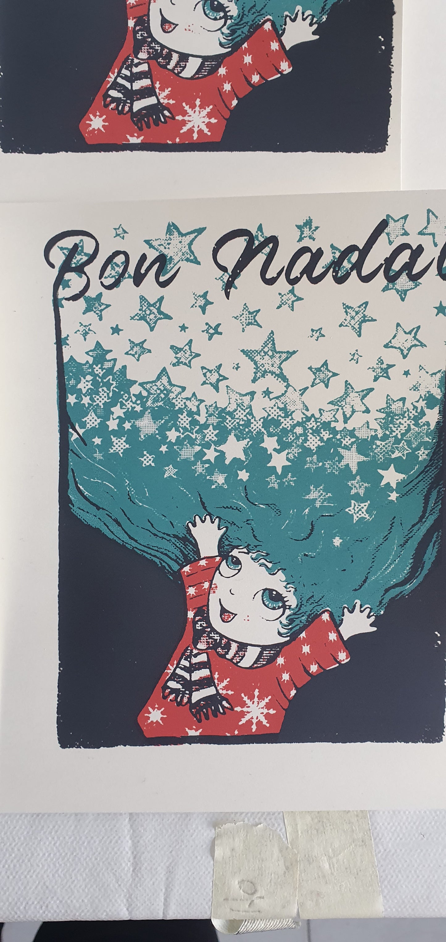 Postal obra gráfica "Bon Nadal"