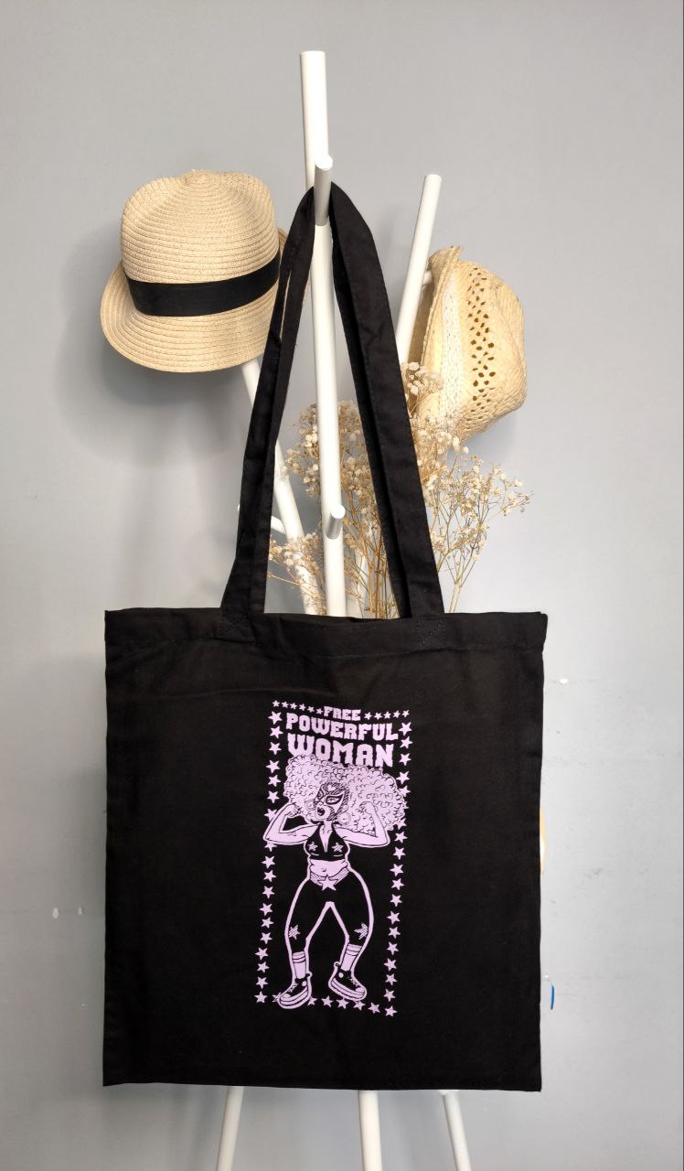 Bolsa tela tote bag Mujer Luchadora!! FREE POWERFUL WOMAN