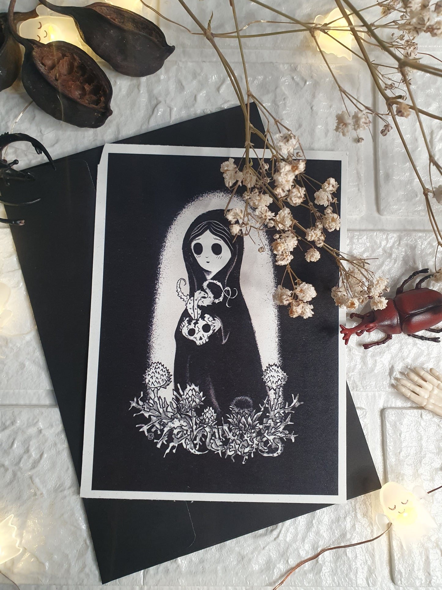 Postales Halloween ilustradas – Edición Print