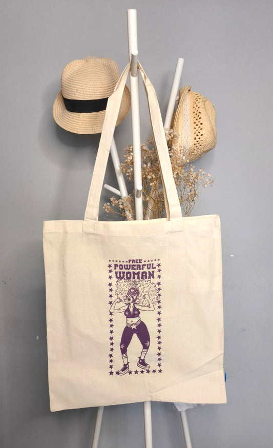 Bolsa tela tote bag Mujer Luchadora!! FREE POWERFUL WOMAN